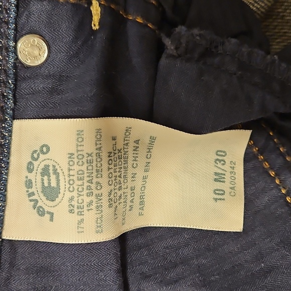 Levis 630 Jeans Womens 10 M very Skinny Low Rise Dark Stretch - Picture 3 of 5